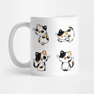 Funny Cute Calico cats Mug